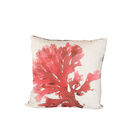 Seaweed Print Linen Square Cushion Cover - Fine Veined Crinkle Weed additional 1