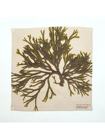Seaweed Print Napkin - Velvet Horn Weed
