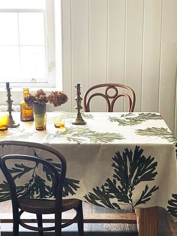 Seaweed Print Tablecloth - Serrated Wrack