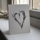 Seaweed Heart Greetings Card additional 2