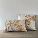 Seaweed Print Linen Oblong Cushion Cover - Royal Fern Weed additional 1
