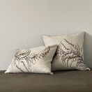 Seaweed Print Linen Square Cushion - Wireweed additional 3