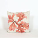Seaweed Print Linen Square Cushion Cover - Flat Tongue Weed additional 1