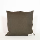 Seaweed Print Linen Square Cushion Cover - Flat Tongue Weed additional 2