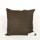 Seaweed Print Linen Square Cushion Cover - Dulse additional 2