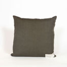 Seaweed Print Linen Square Cushion - Beautiful Fan Weed additional 2