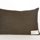 Seaweed Print Linen Oblong Cushion - Beautiful Fan Weed additional 3