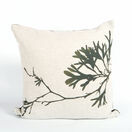 Seaweed Print Linen Square Cushion Cover - Bladder Wrack B additional 1