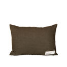 Seaweed Print Linen Oblong Cushion Cover - Fine Veined Crinkle Weed additional 2