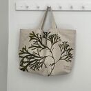 Seaweed Print Linen Union Tote Bag - Bladder Wrack additional 1