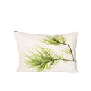 Seaweed Print Linen Oblong Cushion Cover - Gut Weed A additional 1
