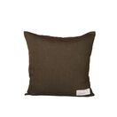 Seaweed Print Linen Square Cushion Cover - Velvet Horn Weed additional 2