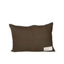 Seaweed Print Linen Oblong Cushion - Velvet Horn Weed additional 2