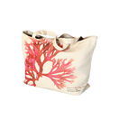 Seaweed Print Linen Union Tote Bag - Beautiful Fan Weed additional 2
