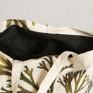 Seaweed Print Linen Union Tote Bag - Royal Fern Weed additional 3