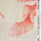 Sea Garden Linen Union Fabric - Reds additional 2