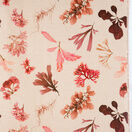 Sea Garden Linen Union Fabric - Reds additional 1